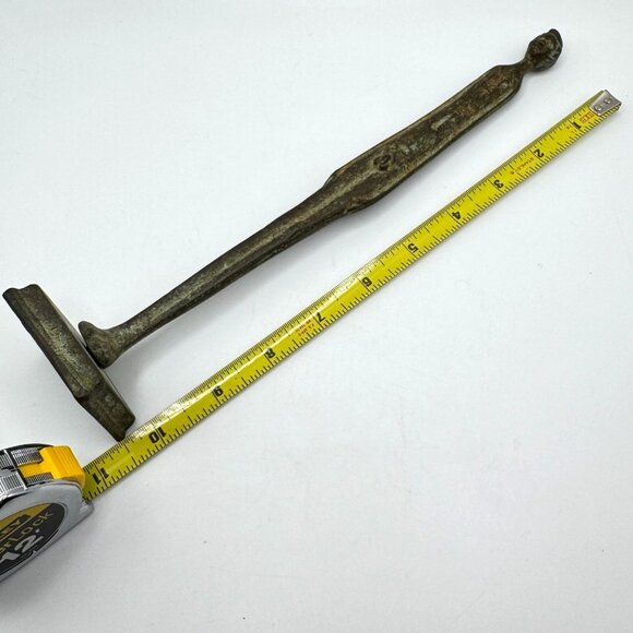 Vtg Etruscan Repro Bronze Statuette Evening Shadown Italian Figurine 9" Base - Picture 3 of 7